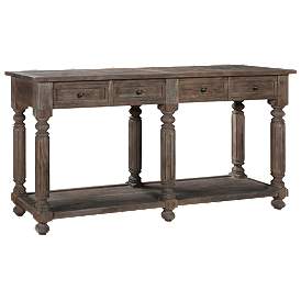 Image1 of Crown Court Medium Brown Wooden Console Table