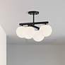 1_Crown Heights 18" Wide 4-Light Matte Black Semi-Flush Mount Ceiling Li