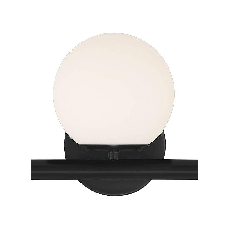 Image 3 Crown Heights 25 inch Wide Matte Black 3-Light Vanity Bath Light more views