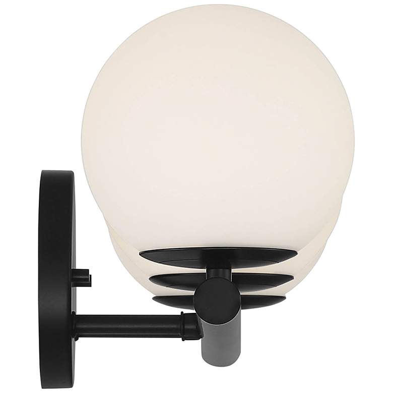 Image 4 Crown Heights 25" Wide Matte Black 3-Light Vanity Bath Light more views
