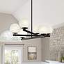 1_Crown Heights 26" Wide Matte Black 6 Light Chandelier
