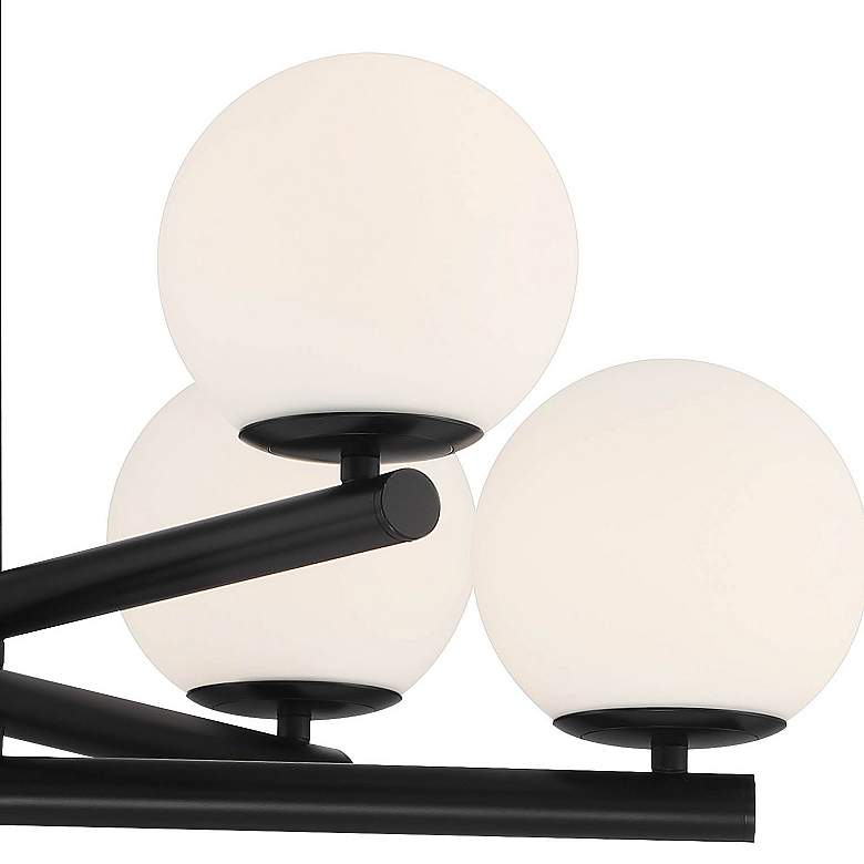 Image 3 Crown Heights 26" Wide Matte Black 6 Light Chandelier more views