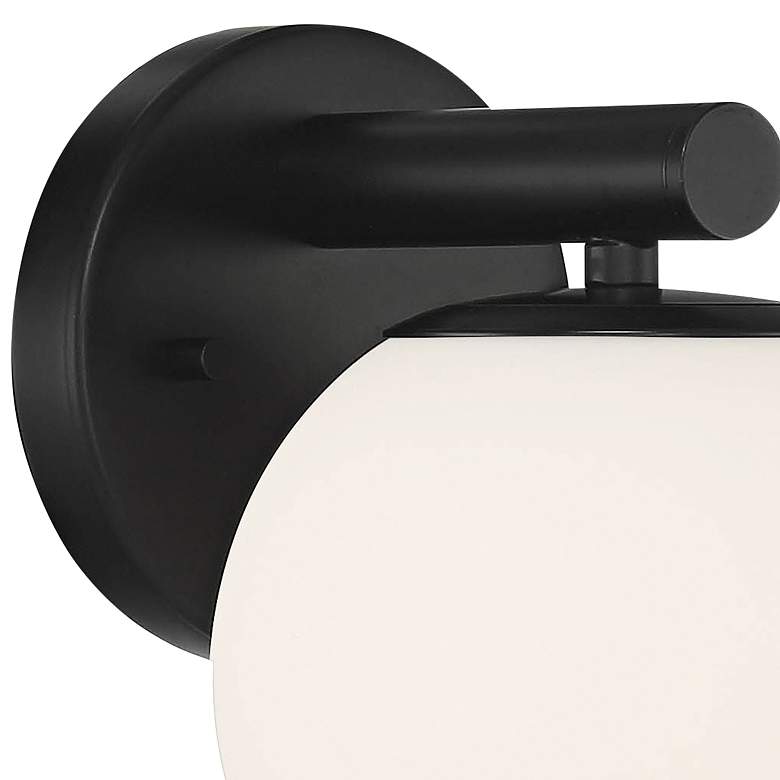 Image 3 Crown Heights 8" High Matte Black Wall Sconce more views