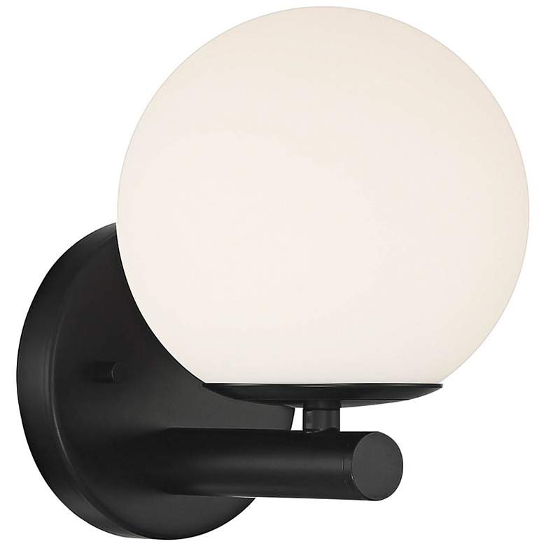 Image 4 Crown Heights 8" High Matte Black Wall Sconce more views