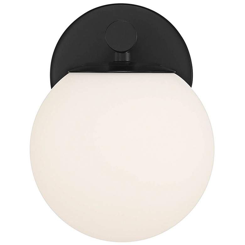 Image 5 Crown Heights 8" High Matte Black Wall Sconce more views