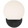 5_Crown Heights 8" High Matte Black Wall Sconce more views