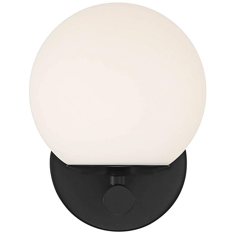 Image 6 Crown Heights 8" High Matte Black Wall Sconce more views