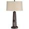 Crown Heights Bronze Metal Table Lamp with USB Port