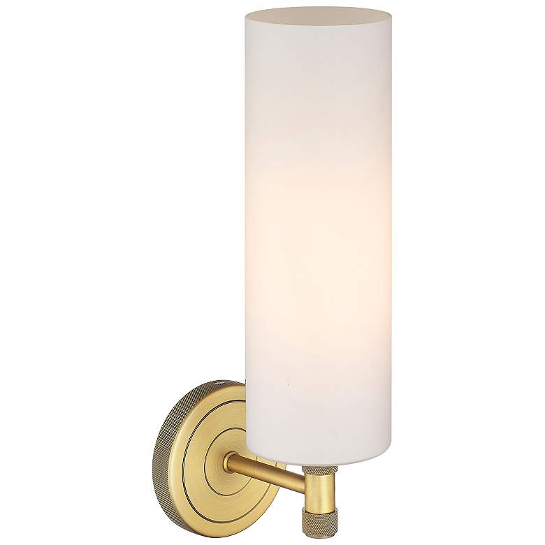 Image 2 Crown Point 15 1/2" High Brushed Brass Wall Sconce more views