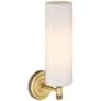 2_Crown Point 15 1/2" High Brushed Brass Wall Sconce more views