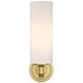 3_Crown Point 15 1/2" High Brushed Brass Wall Sconce more views