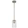 Crown Point 3.88" Wide Satin Nickel Stem Hung Pendant With Deco Swirl