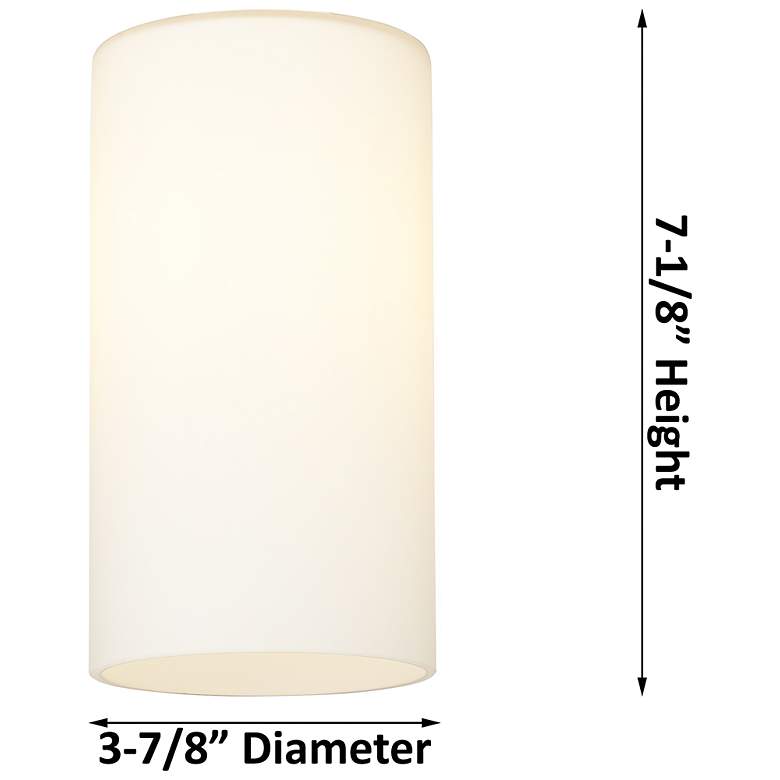 Image 2 Crown Point 32"W 8 Light Nickel Stem Chandelier With 7" White Shade more views