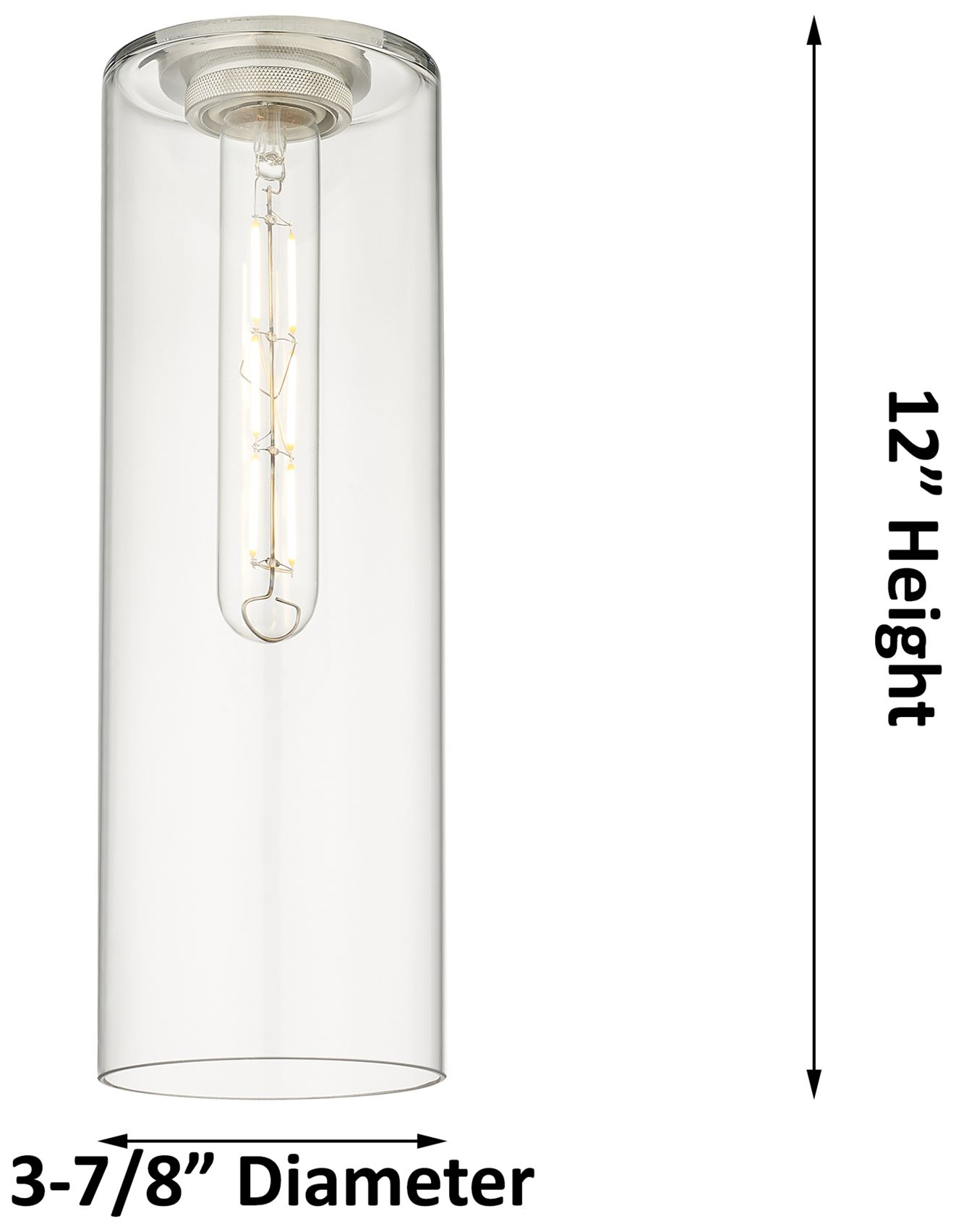 Image 3 Crown Point 4" Wide Stem Hung Satin Nickel Pendant With Seedy Shade more views