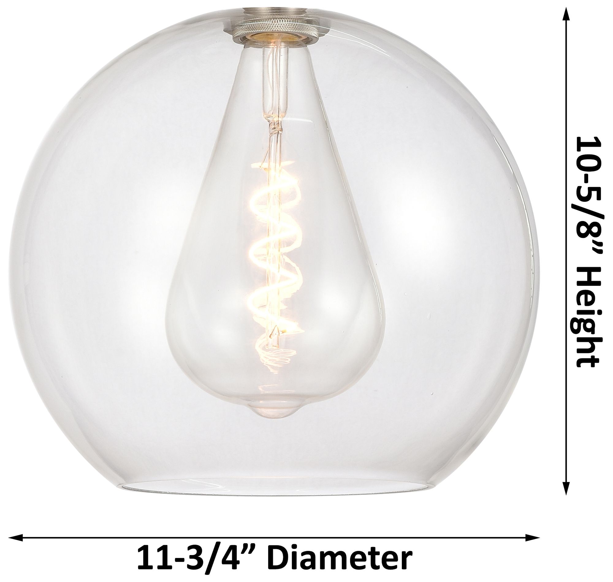 Image 2 Crown Point Athens 12"W Brushed Brass Stem Pendant With Clear Shade more views