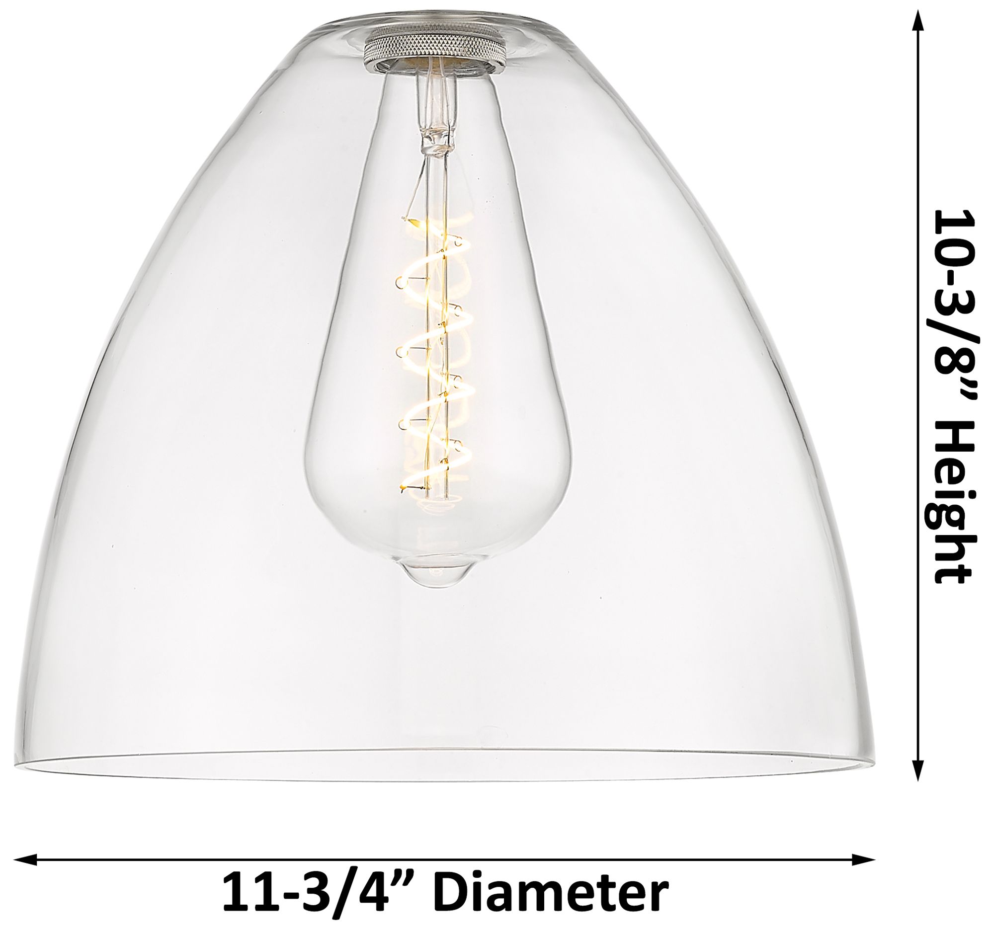 Image 2 Crown Point Bristol 12"W Brushed Brass Cord Pendant With Clear Shade more views