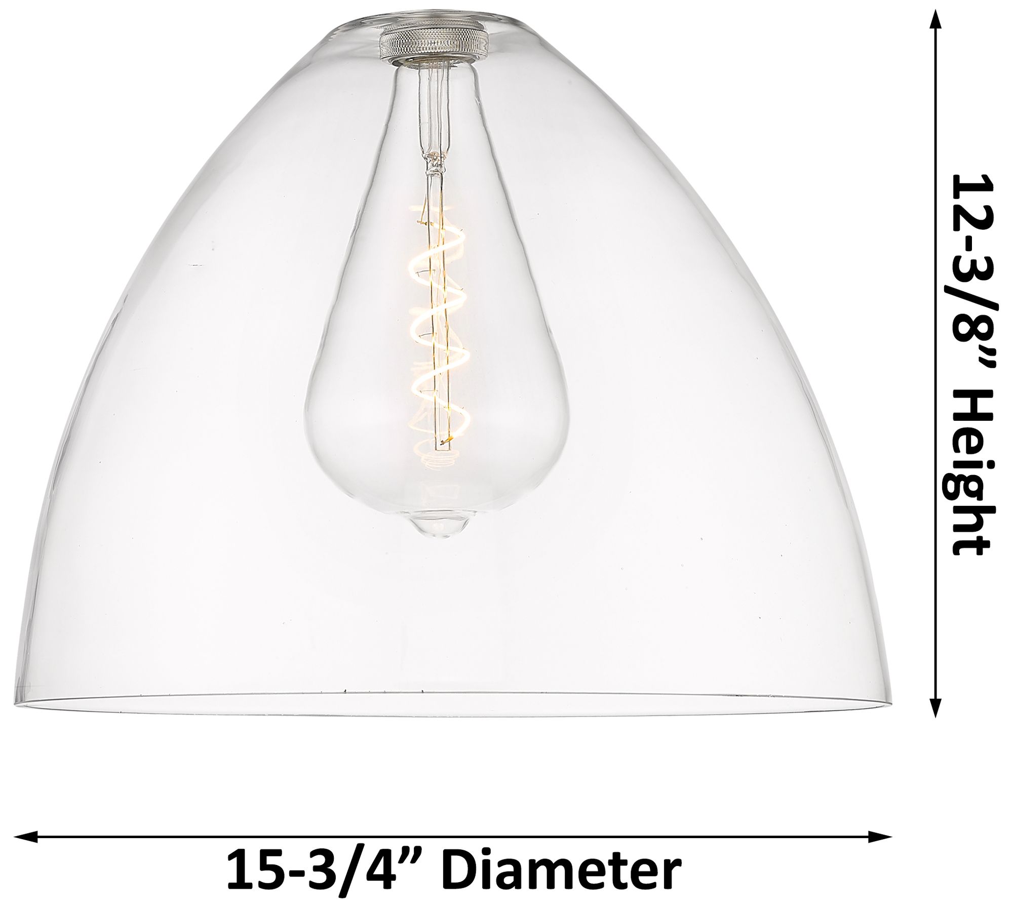 Image 2 Crown Point Bristol 16" Wide Matte Black Flush Mount With Seedy Shade more views