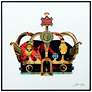 Crown with Round Arches 24" Square Framed Printed Wall Art