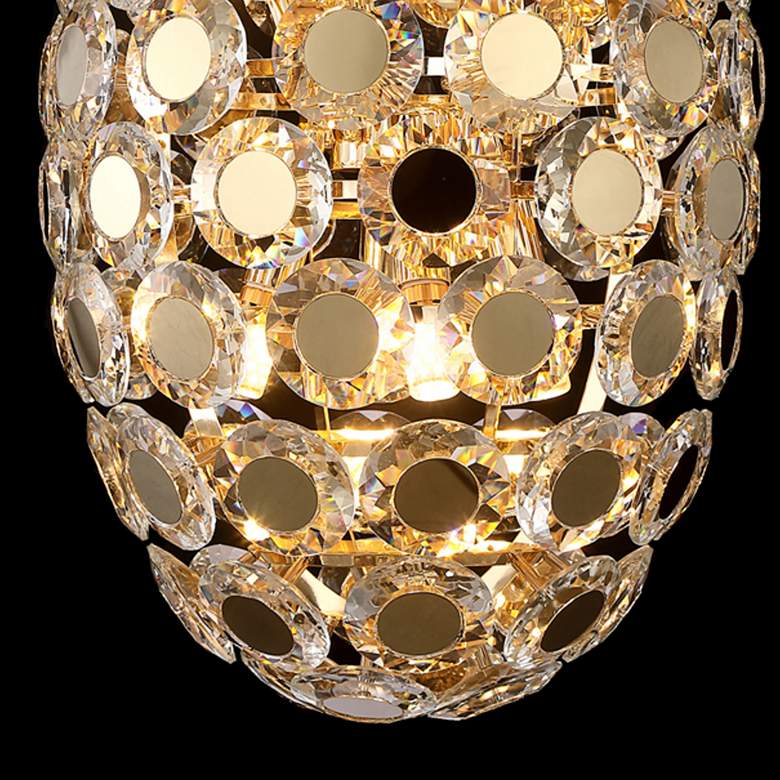 Image 2 Crowne 15 3/4 inch Wide Gold 8-Light Oblong Sputnik Chandelier more views