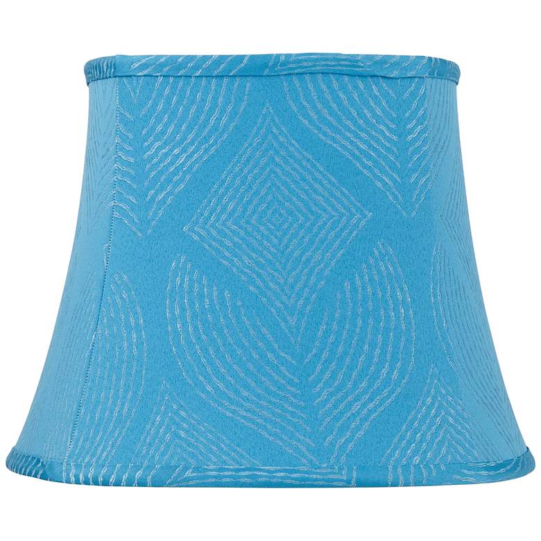 Image 1 Crowsnest Blue Square Lamp Shade 10/10x14/14x11 (Spider)
