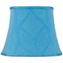 Crowsnest Blue Square Lamp Shade 10/10x14/14x11 (Spider)