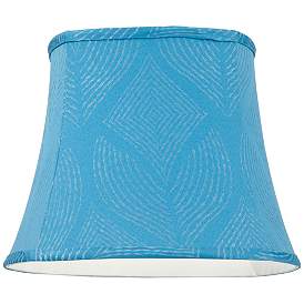 Image3 of Crowsnest Blue Square Lamp Shade 10/10x14/14x11 (Spider) more views