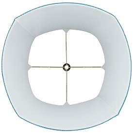 Image5 of Crowsnest Blue Square Lamp Shade 10/10x14/14x11 (Spider) more views