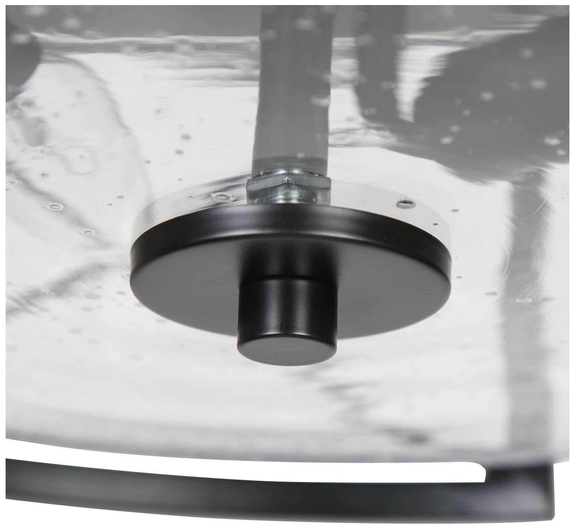 Image 5 Crslin 13" Wide Black Drum Glass 3-Light Ceiling Light more views