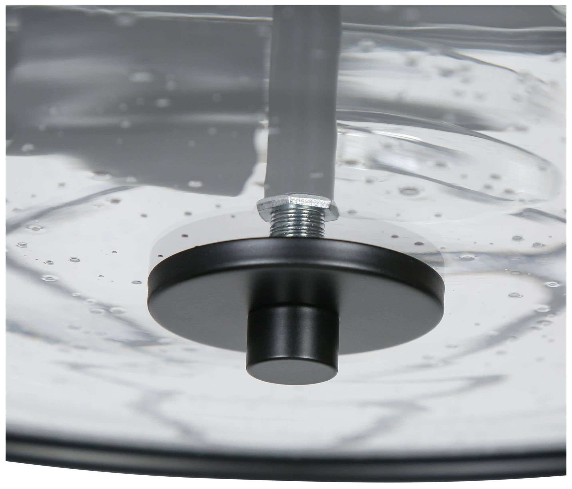 Image 4 Crslin 13" Wide Drum Seeded Glass 3-Light Ceiling Light more views