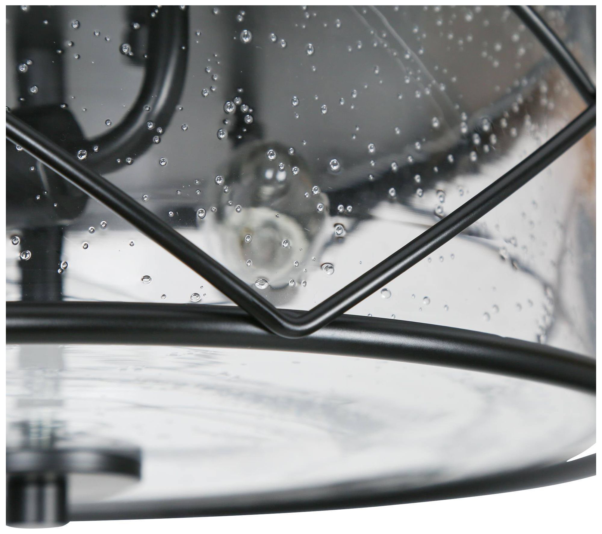 Image 5 Crslin 13" Wide Drum Seeded Glass 3-Light Ceiling Light more views