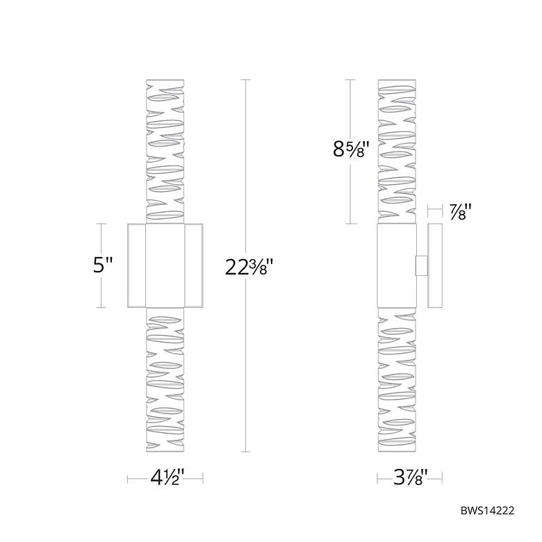 Image 4 Cru 1 Light LED Bath Vanity & Wall Light more views