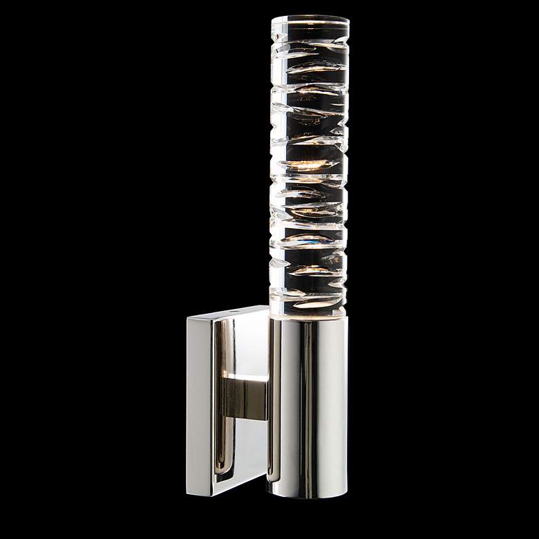 Image 4 Cru 13 3/4" High Polished Nickel ADA LED Wall Sconce more views
