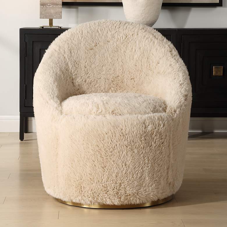 Image 1 Crue Caramel Toned Swivel Chair