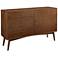 Cruise 52" Wide Walnut 3-Drawer Mid-Century TV Console