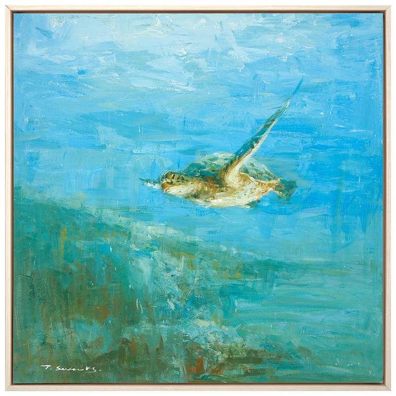 Image 1 Cruising the Sea 42"W x 42"H Framed Art