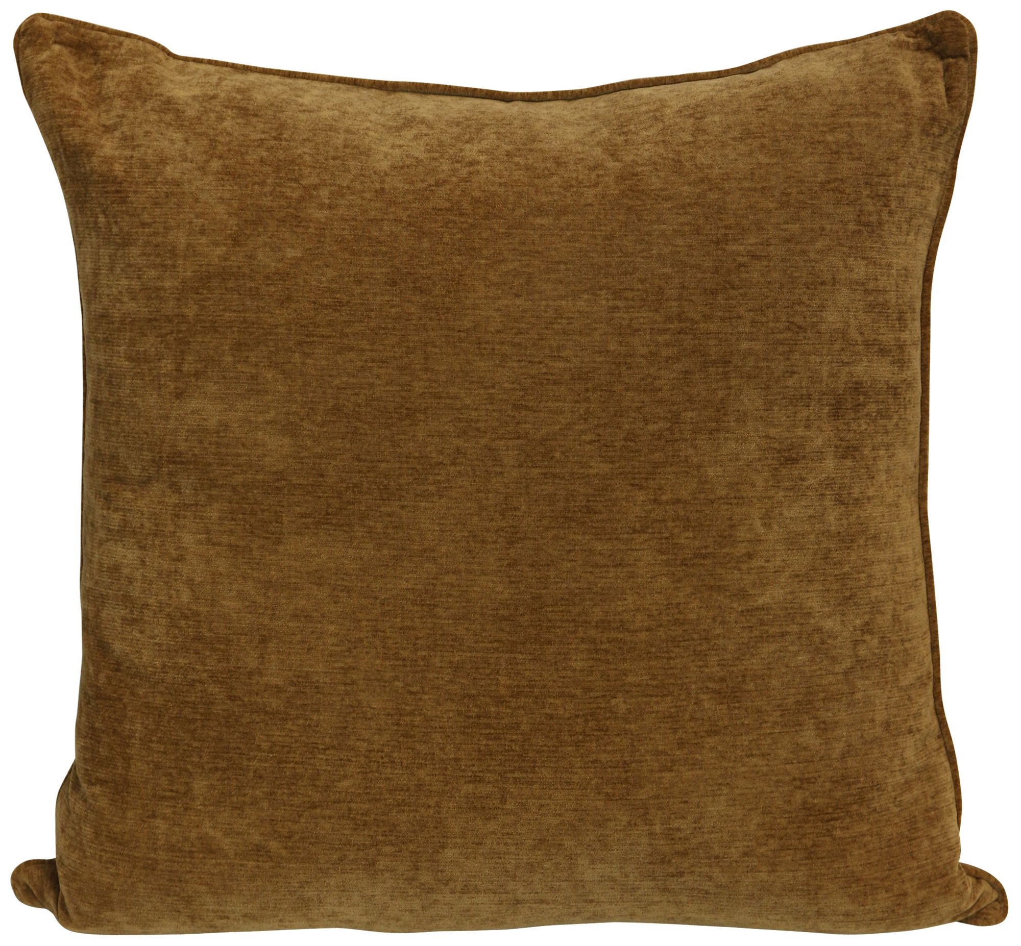 Crushed 24" x 24" Warm Tobacco Pillow