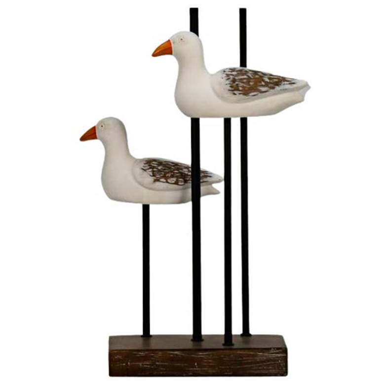 Image 2 Cruz Weathered Brown and White Seagull Table Lamps Set of 2 more views