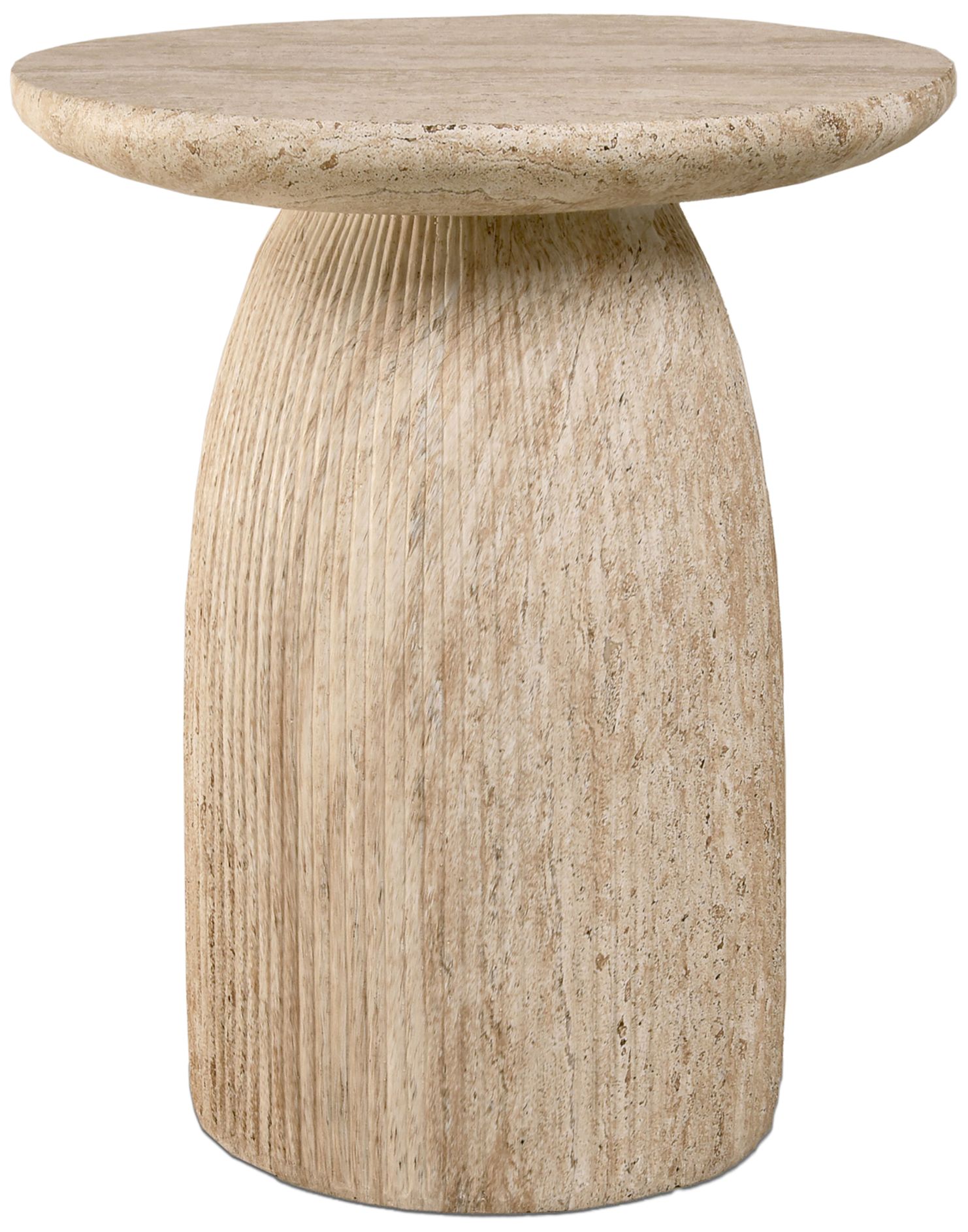 Image 3 Cruzu 17" Wide Light Brown Travertine Ro more views
