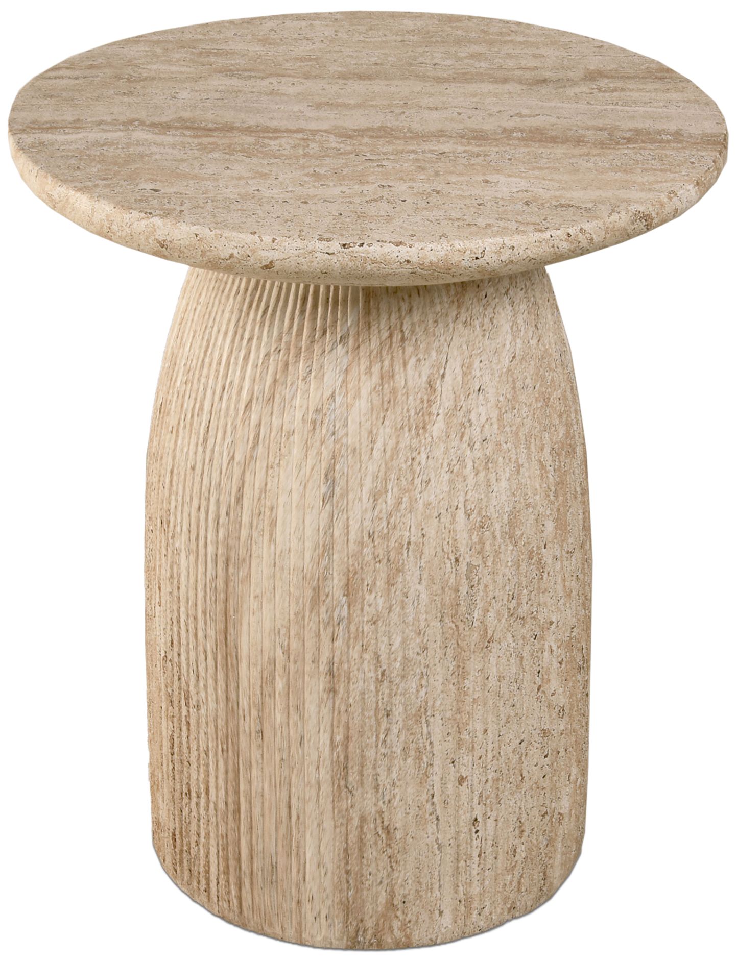 Image 4 Cruzu 17" Wide Light Brown Travertine Ro more views