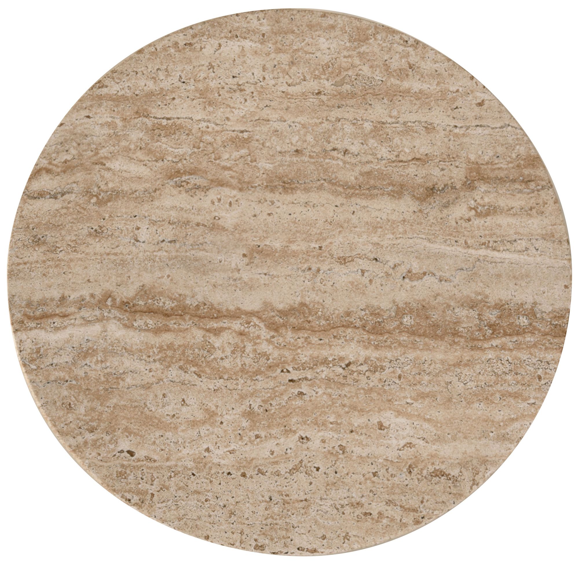 Image 5 Cruzu 17" Wide Light Brown Travertine Ro more views