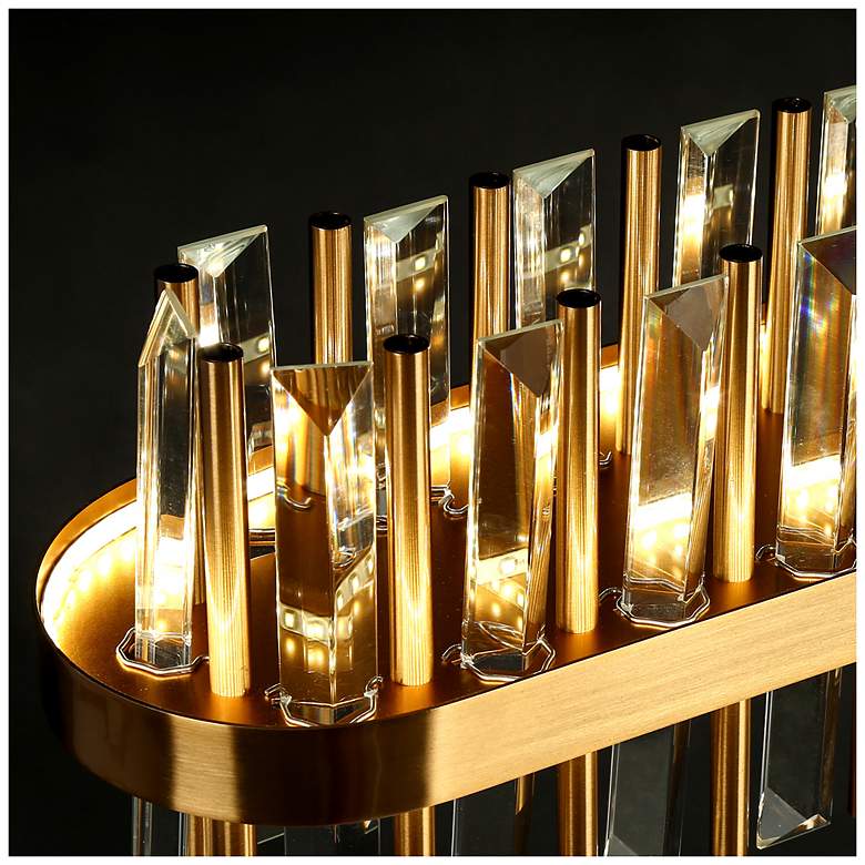 Image 5 Crygobar 1-Light LED Gold Crystal Island Chandelier more views