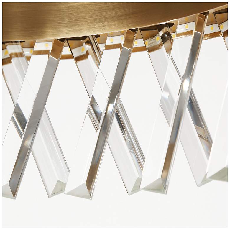 Image 2 Crygobar 2-Light Crystal Drum LED Chandelier more views