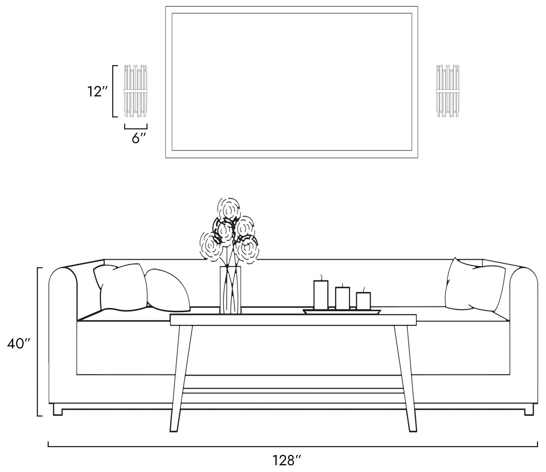 Crygobar 2-Light Glass Wall Sconces