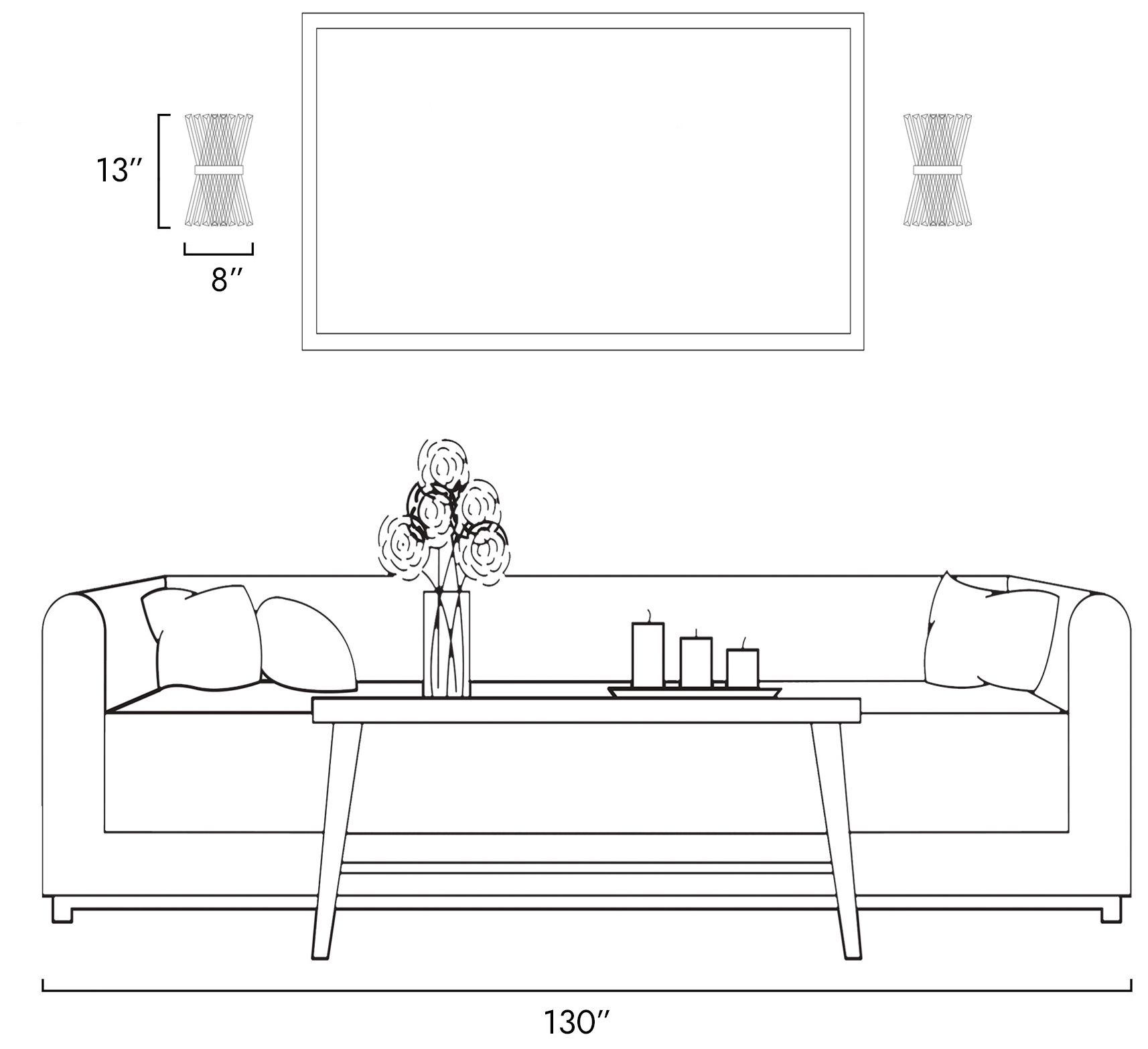 Crygobar 2-Light Glass Wall Sconces