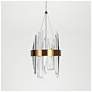 3_Crygobar 2-Light Mini Crystal Drum LED Chandelier more views