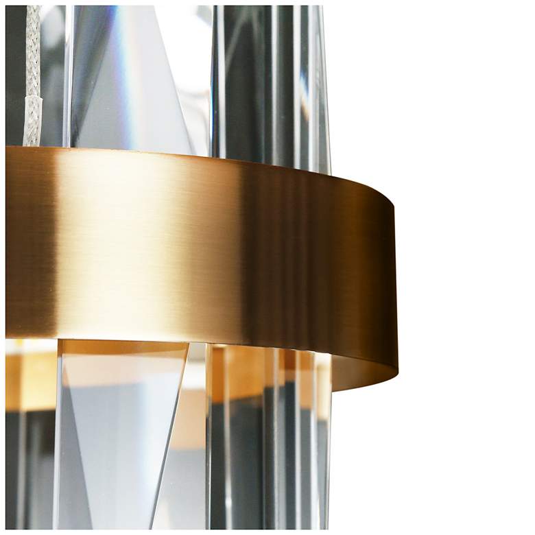 Image 6 Crygobar 2-Light Mini Crystal Drum LED Chandelier more views