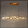2_Cryptography 1-Light LED Gold Island Chandelier more views