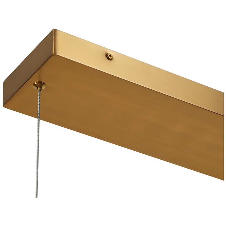 Image 3 Cryptography 1-Light LED Gold Island Chandelier more views