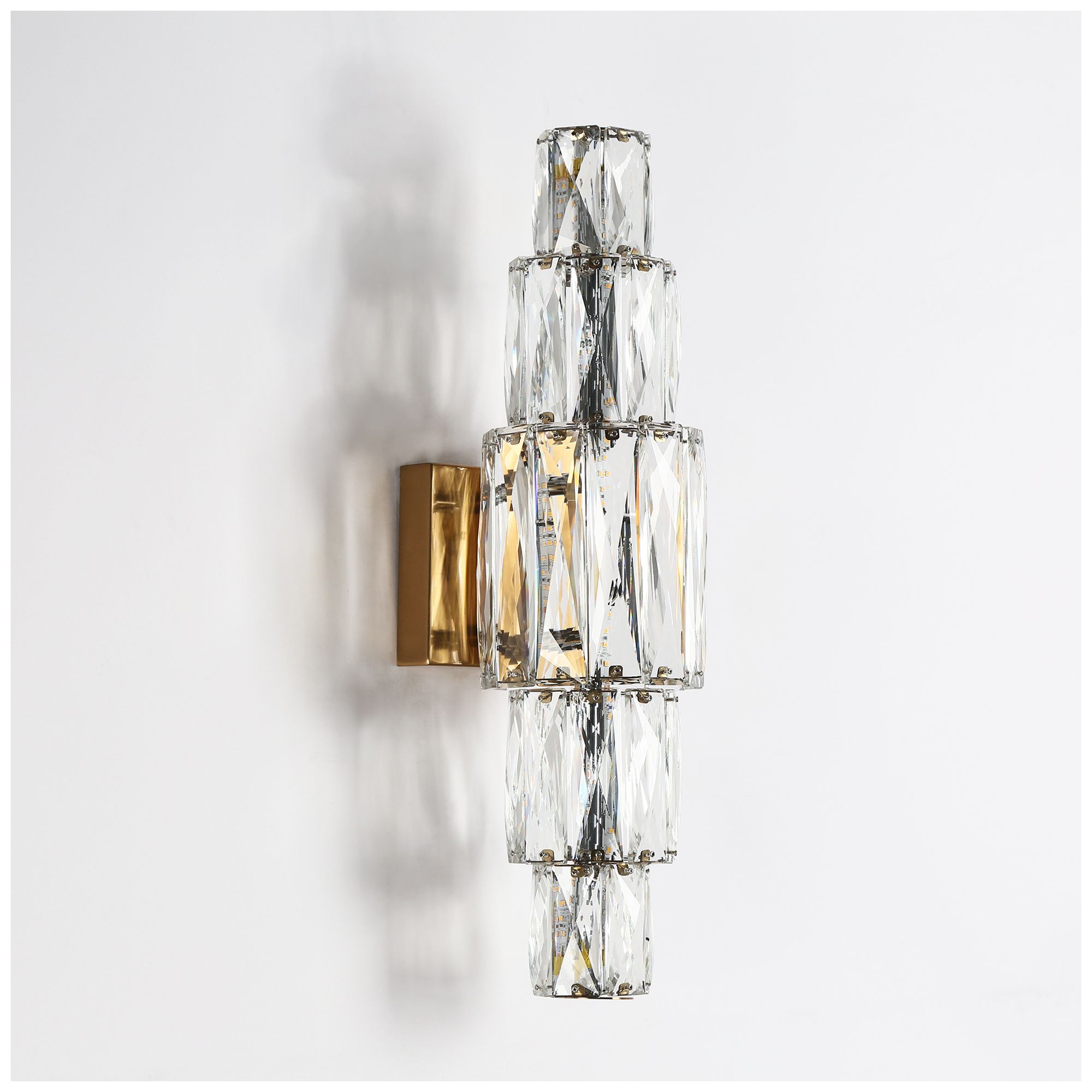 Image 4 Cryptography 1-Light LED Gold Wall Sconces - Made to Order more views
