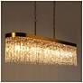 2_Crysdroa 5-Light Gold Glass Island Chandelier more views